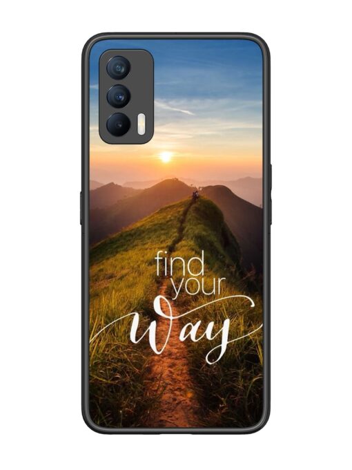 Find Your Way Glossy Metal Phone Cover for Realme X7 (5G) Zapvi