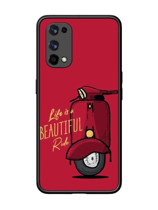 Life Is Beautiful Rides Glossy Metal Phone Cover for Realme X7 Pro (5G) Zapvi