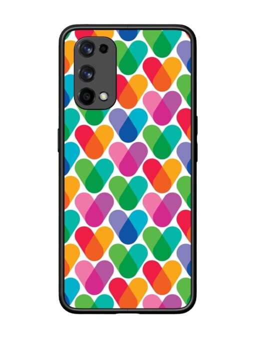 Overlapping Colors Colorful Glossy Metal TPU Phone Cover for Realme X7 Pro (5G) Zapvi