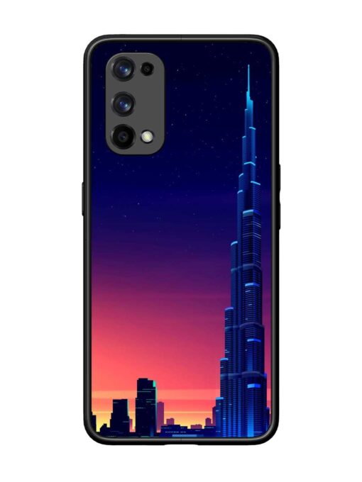 Burj Khalifa Abstract Glossy Metal Phone Cover for Realme X7 Pro (5G) Zapvi