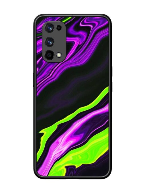 Bright Fluid Violet Glossy Metal Phone Cover for Realme X7 Pro (5G) Zapvi