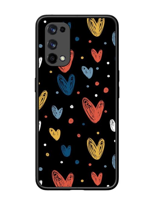 Happy Valentines Day Glossy Metal TPU Phone Cover for Realme X7 Pro (5G) Zapvi