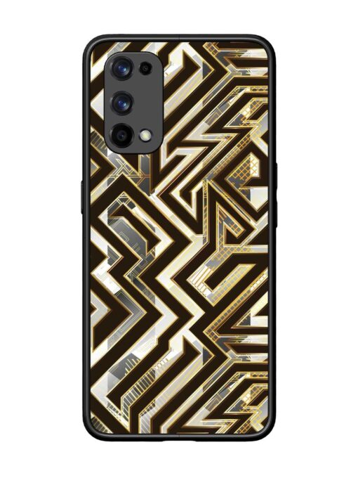 Technology Geometric Seamless Glossy Metal Phone Cover for Realme X7 Pro (5G) Zapvi