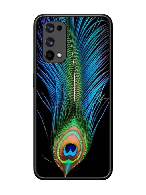 Peacock Feather Glossy Metal TPU Phone Cover for Realme X7 Pro (5G)