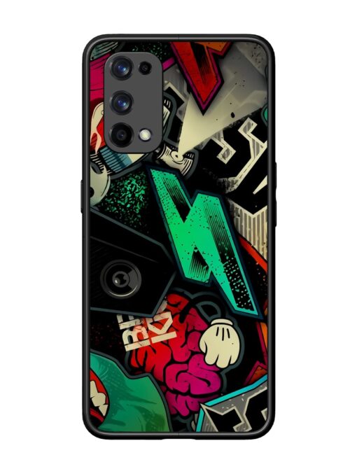 Graffiti Art Glossy Metal Phone Cover for Realme X7 Pro (5G) Zapvi