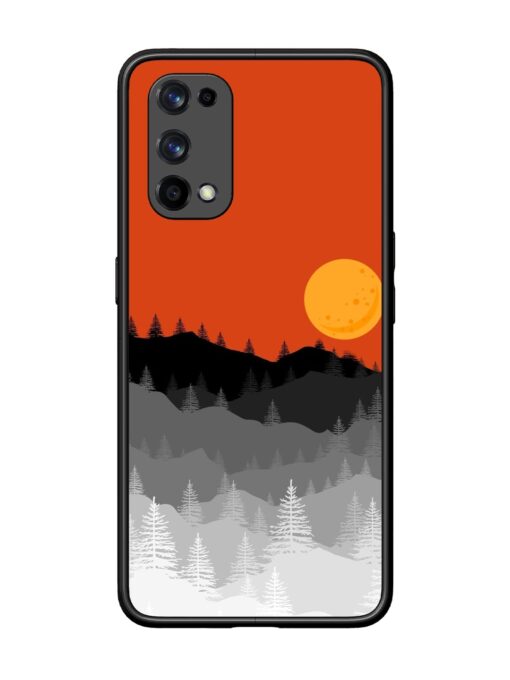 Mountain Lofi Sun Glossy Metal Phone Cover for Realme X7 Pro (5G) Zapvi