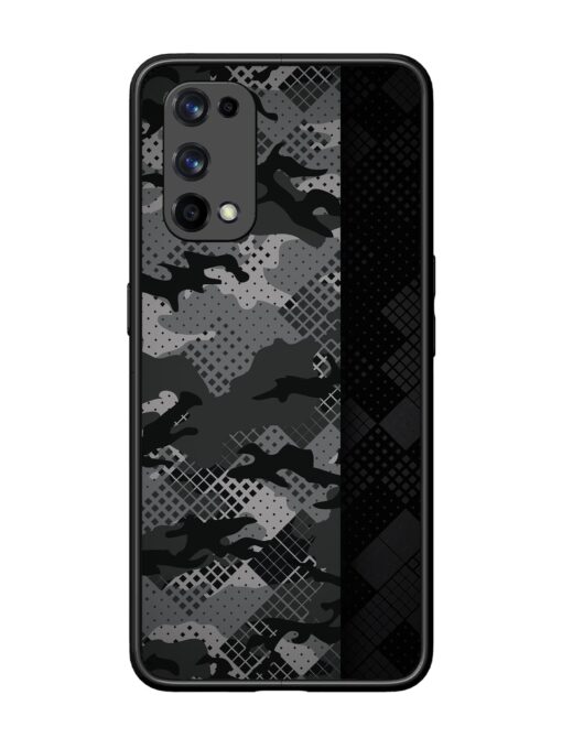 Dark Camouflage Glossy Metal Phone Cover for Realme X7 Pro (5G) Zapvi