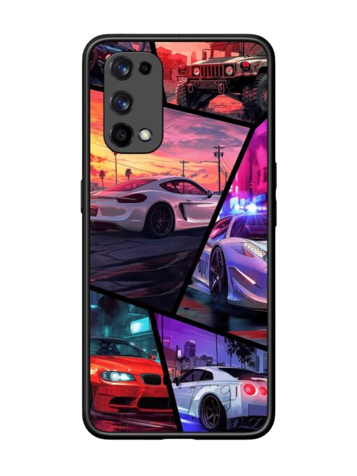 Ride In Pixels Glossy Metal Phone Cover for Realme X7 Pro (5G)