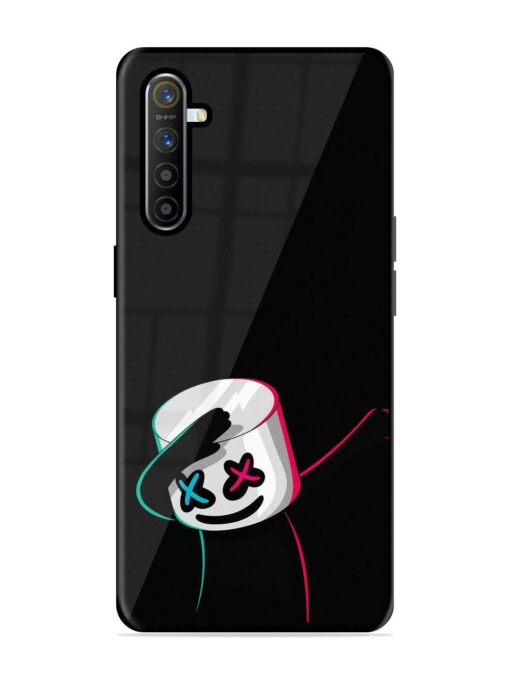 Black Marshmallow Glossy Metal Phone Cover for Realme Xt