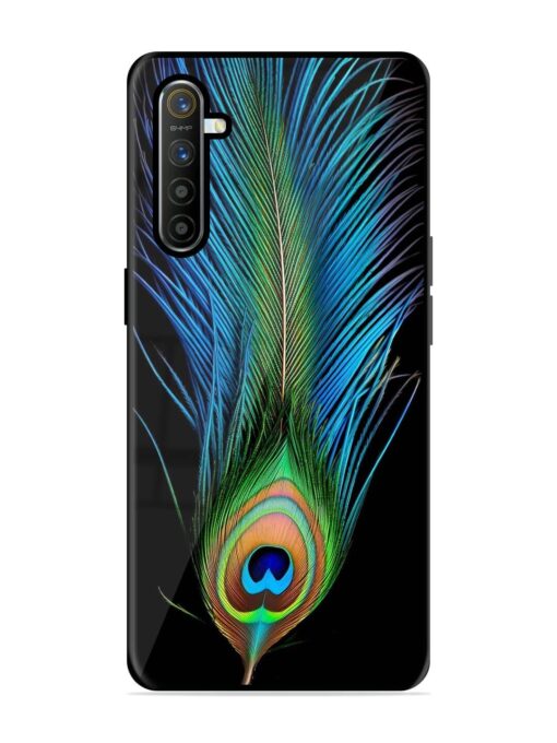 Peacock Feather Glossy Metal TPU Phone Cover for Realme Xt Zapvi