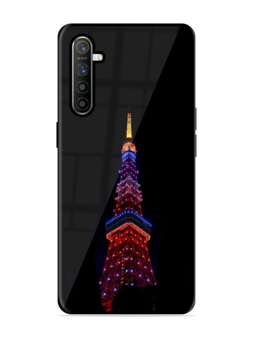 Eiffel Tower Night View Glossy Metal Phone Cover for Realme Xt Zapvi