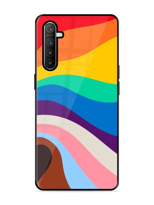 Minimal Pride Art Glossy Metal Phone Cover for Realme Xt