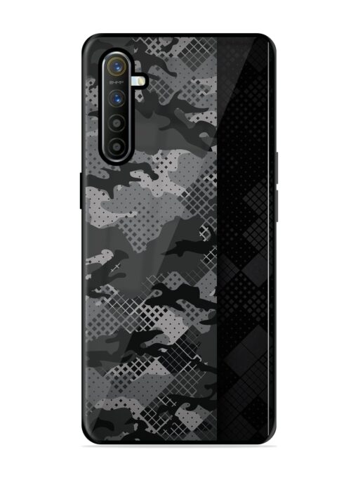 Dark Camouflage Glossy Metal Phone Cover for Realme Xt Zapvi