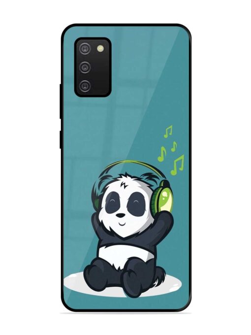 Music Panda Glossy Metal Phone Cover for Samsung Galaxy A02S Zapvi