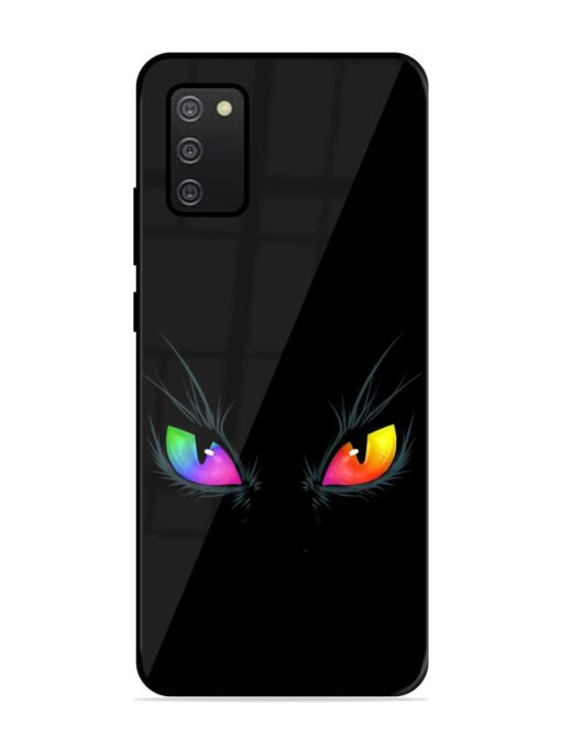 Cat Eyes Glossy Metal Phone Cover for Samsung Galaxy A02S Zapvi