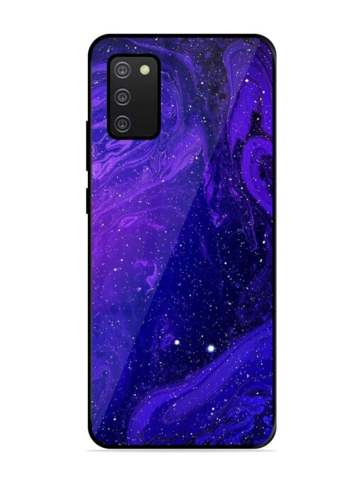 Galaxy Acrylic Abstract Art Glossy Metal Phone Cover for Samsung Galaxy A02S Zapvi