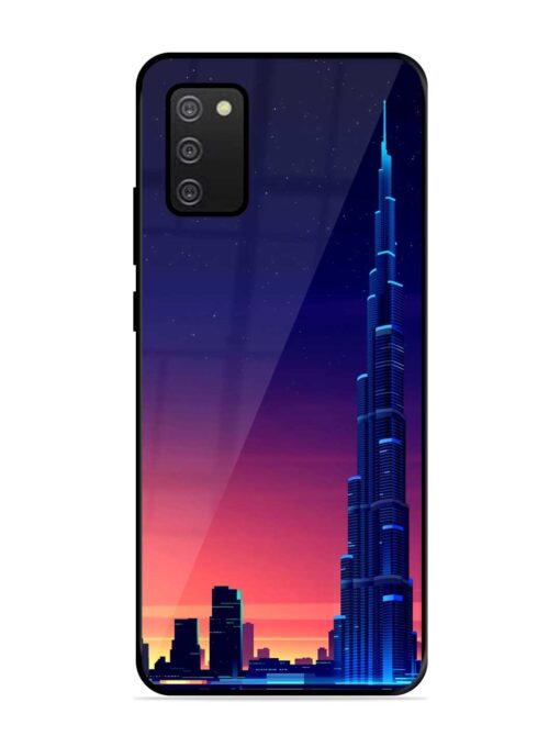 Burj Khalifa Abstract Glossy Metal Phone Cover for Samsung Galaxy A02S Zapvi