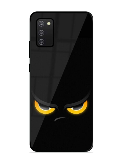 Scary Yellow Eye Glossy Metal TPU Phone Cover for Samsung Galaxy A02S Zapvi