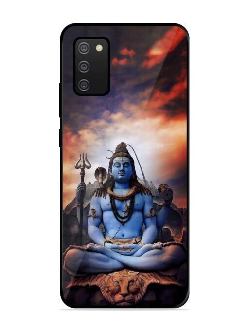 Jai Jai Shiv Glossy Metal Phone Cover for Samsung Galaxy A02S Zapvi