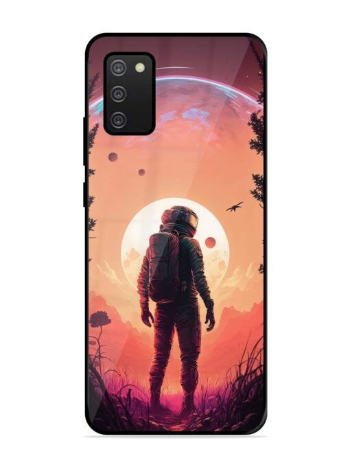 Red Sky At Morning Glossy Metal Phone Cover for Samsung Galaxy A02S Zapvi