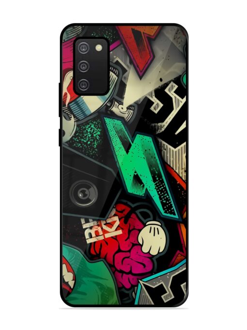 Graffiti Art Glossy Metal Phone Cover for Samsung Galaxy A02S Zapvi