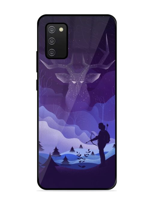 Deer Forest River Glossy Metal Phone Cover for Samsung Galaxy A02S Zapvi