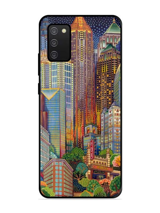 Cityscapes Art Glossy Metal Phone Cover for Samsung Galaxy A02S Zapvi