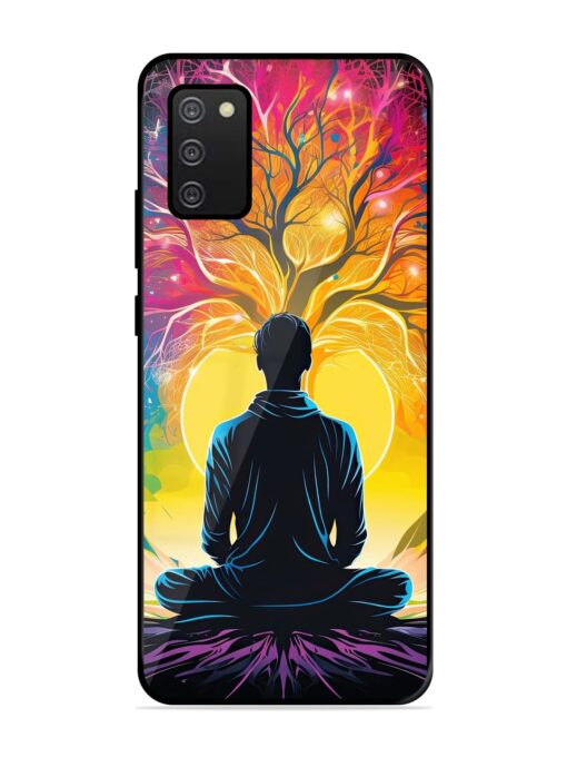 Mind Colourful Glossy Metal Phone Cover for Samsung Galaxy A02S Zapvi