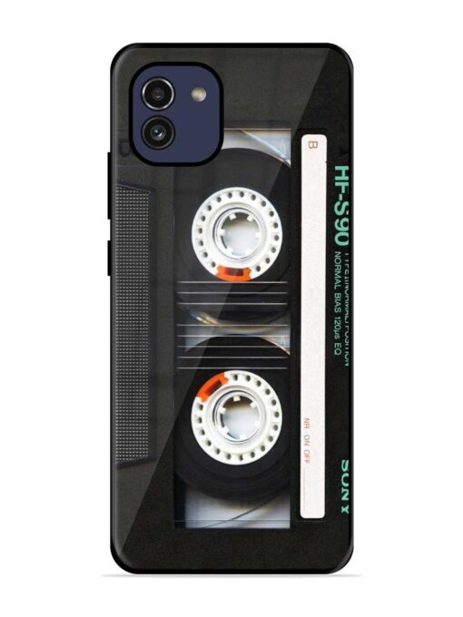 Sony Hf-S90 Cassette Glossy Metal Phone Cover for Samsung Galaxy A03 Zapvi