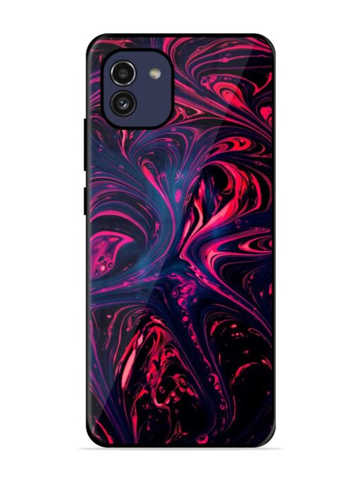 Abstract Background Glossy Metal Phone Cover for Samsung Galaxy A03 Zapvi