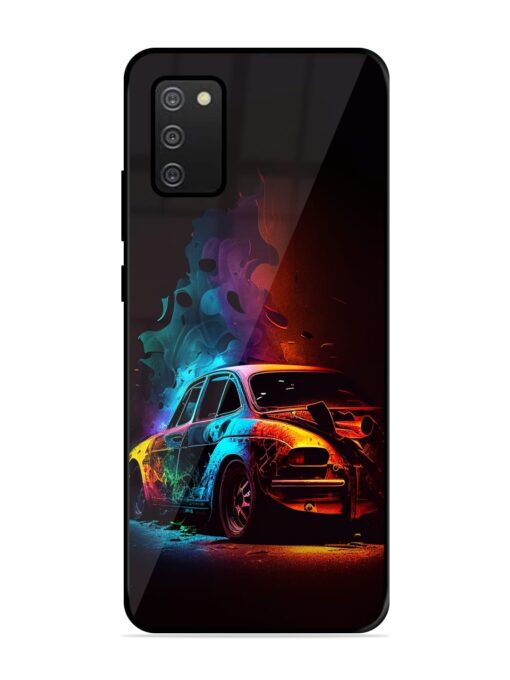 High Classic Car Art Glossy Metal Phone Cover for Samsung Galaxy A03S