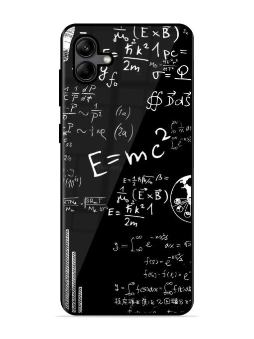 E=Mc2 Mass?Energy Equivalence Glossy Metal Phone Cover for Samsung Galaxy A04