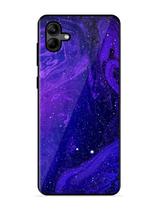 Galaxy Acrylic Abstract Art Glossy Metal Phone Cover for Samsung Galaxy A04