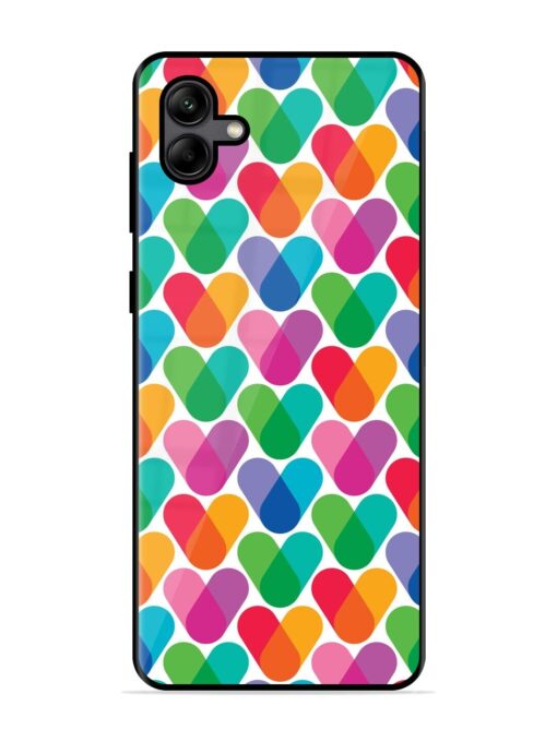 Overlapping Colors Colorful Glossy Metal TPU Phone Cover for Samsung Galaxy A04 Zapvi