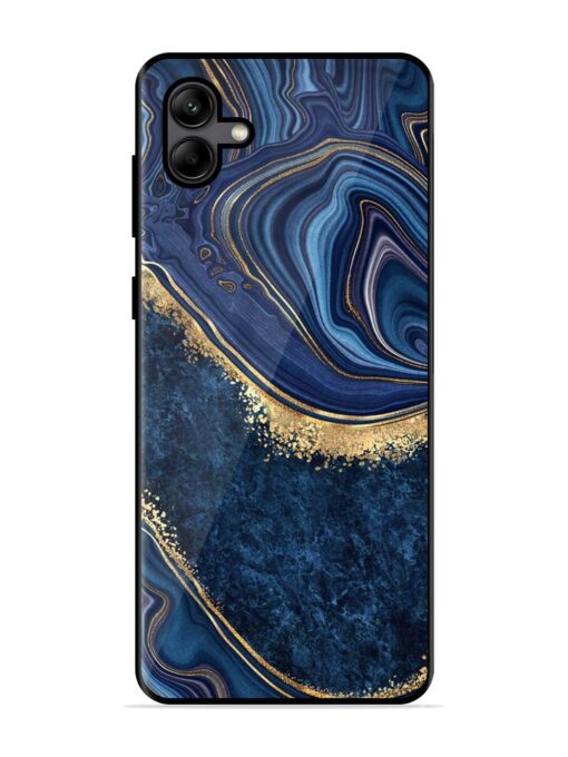 Abstract Background Blue Glossy Metal TPU Phone Cover for Samsung Galaxy A04 Zapvi