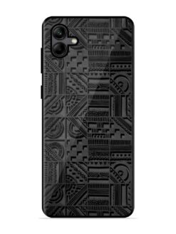 Seamless Pattern Glossy Metal Phone Cover for Samsung Galaxy A04