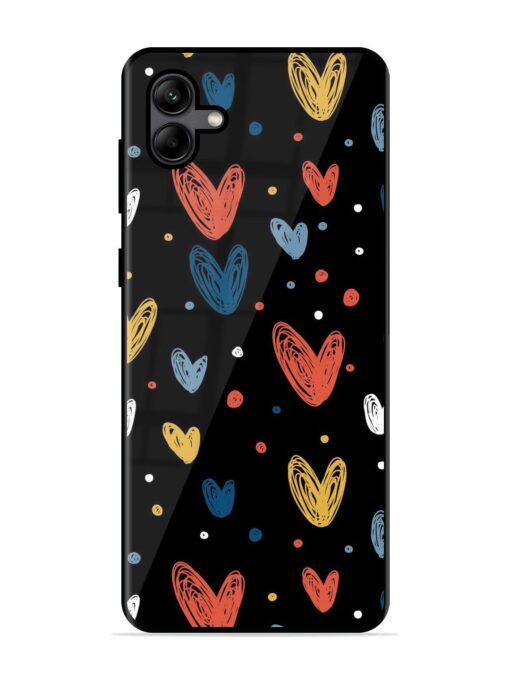 Happy Valentines Day Glossy Metal TPU Phone Cover for Samsung Galaxy A04 Zapvi