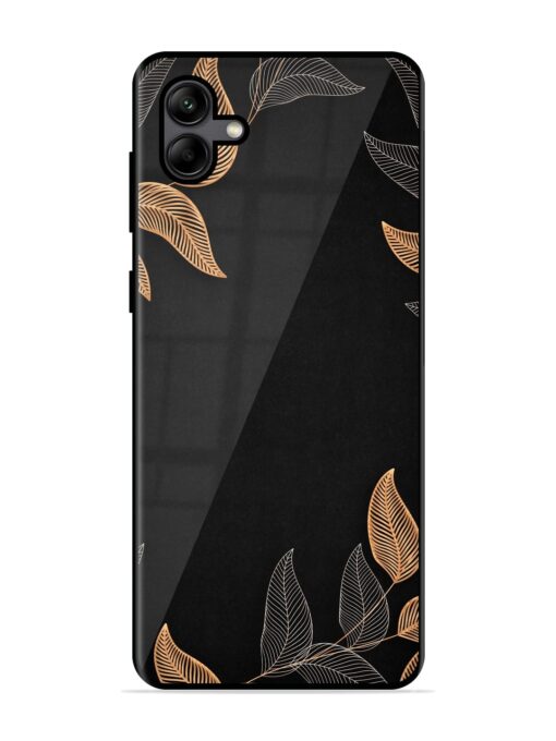 Foliage Art Glossy Metal Phone Cover for Samsung Galaxy A04