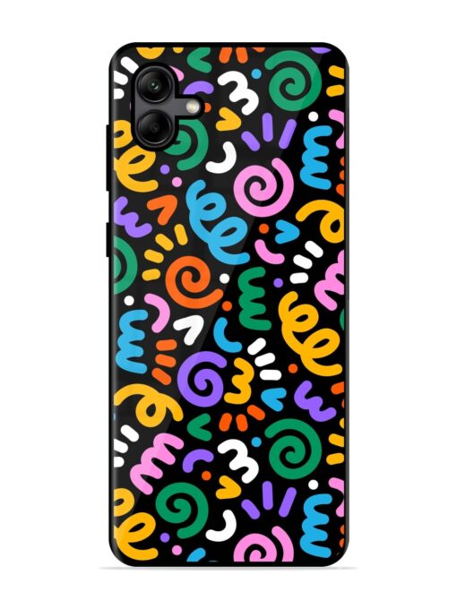 Colorful Seamless Vector Glossy Metal Phone Cover for Samsung Galaxy A04