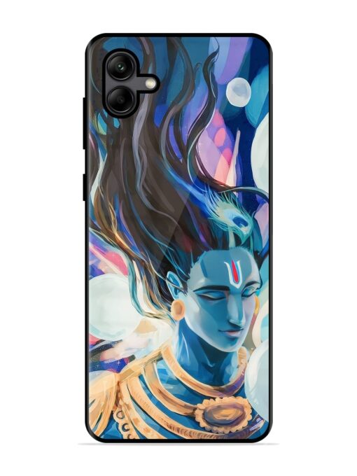 Bhagwan Sri Krishna Glossy Metal Phone Cover for Samsung Galaxy A04 Zapvi