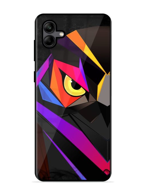 Wpap Owl Glossy Metal Phone Cover for Samsung Galaxy A04 Zapvi