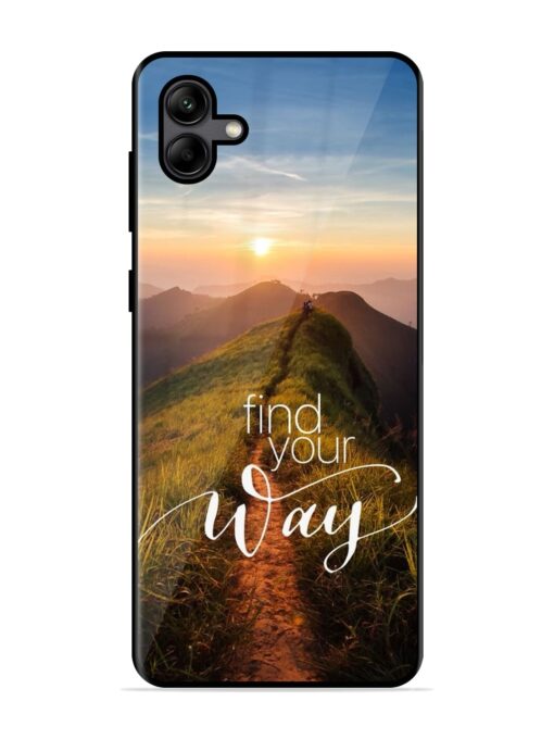 Find Your Way Glossy Metal Phone Cover for Samsung Galaxy A04