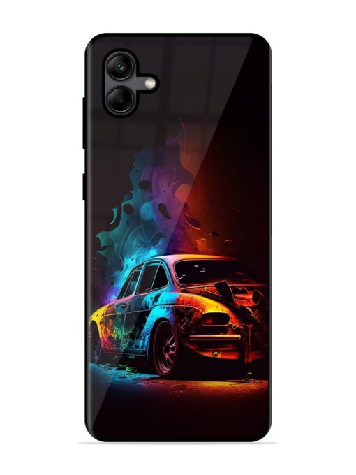 High Classic Car Art Glossy Metal Phone Cover for Samsung Galaxy A04 Zapvi