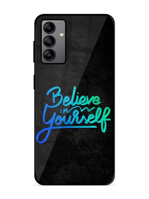 Believe In Yourself Glossy Metal Phone Cover for Samsung Galaxy A04S