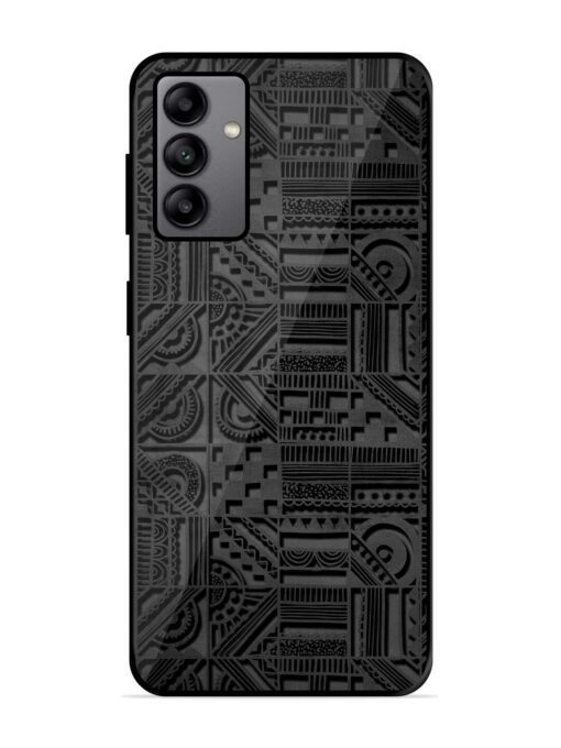 Seamless Pattern Glossy Metal Phone Cover for Samsung Galaxy A04S Zapvi