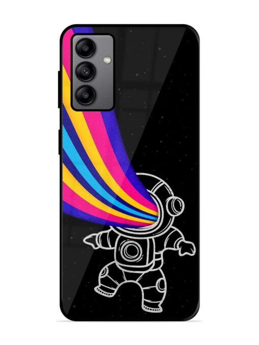 Astronaut Glossy Metal TPU Phone Cover for Samsung Galaxy A04S Zapvi