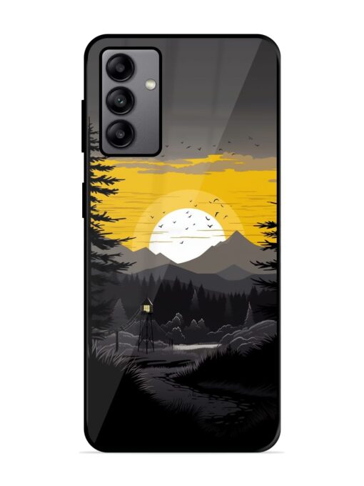 Sunset Vector Glossy Metal Phone Cover for Samsung Galaxy A04S