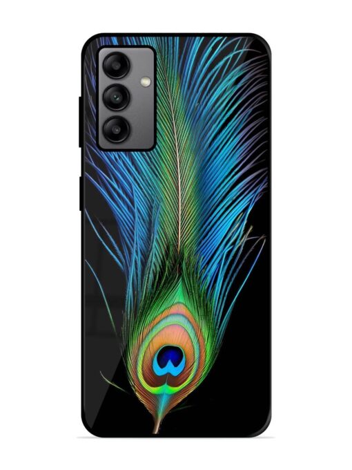 Peacock Feather Glossy Metal TPU Phone Cover for Samsung Galaxy A04S Zapvi