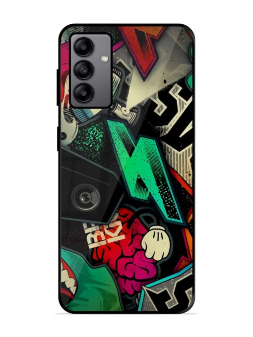 Graffiti Art Glossy Metal Phone Cover for Samsung Galaxy A04S Zapvi