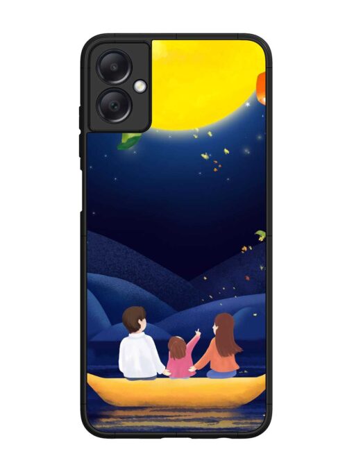 Happy Family And Beautiful View Glossy Metal Phone Cover for Samsung Galaxy A05 Zapvi